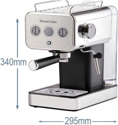 Чайник Russell Hobbs Distinctions з нержавіючої сталі 1,5л (швидка функція кип'ятіння, фільтр від накипу, зручний виливний носик, зовнішній індикатор рівня води) 26422-70 (може використовуватись як кавоварка)