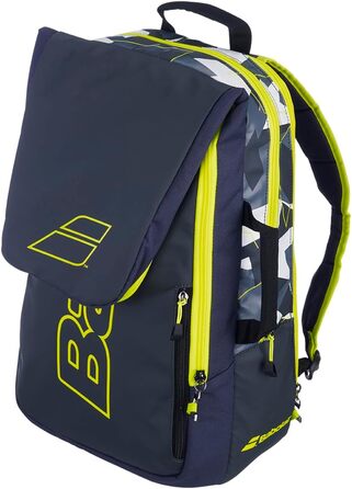 Спортивна сумка Babolat для тенісу, модель Kids, блакитно-біло-рожева, з відділенням для аксесуарів, ідеальна для дітей Pure Aero сірого кольору з жовтими акцентами
