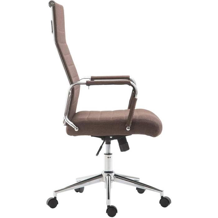 Офісне крісло Kolumbus з тканини: ергономічний крісло для начальника, комфорт для тривалої роботи, міцне та довговічне, підходить для геймінгу та home-office, колір: коричневий