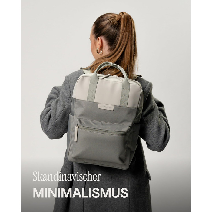 Kapten & Son Bergen Rucksack | Backpack for Women & Men | Daypack | Carry-on Backpack, Daypack | Water-resistant (Medium 11 L, Muted Sage)