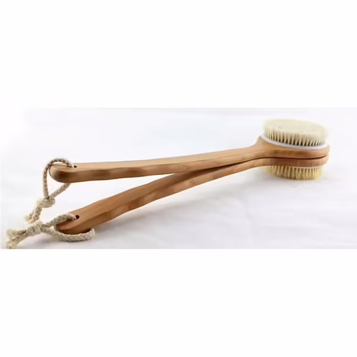 Rosshaar Large Body Brushes Women's Bamboo Bath Brushes with Long Handle Men's Bath Accessories