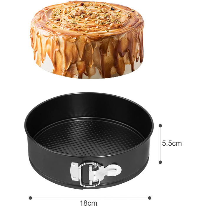 Форма для випічки Ballery кругла роз'ємна 18 см з антипригарним покриттям для тортів та кексів