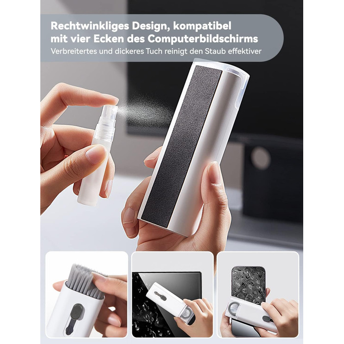 Набір для чищення 7 в 1: клавіатура, екран, AirPods Pro, ноутбук, телефон, монітор, камера