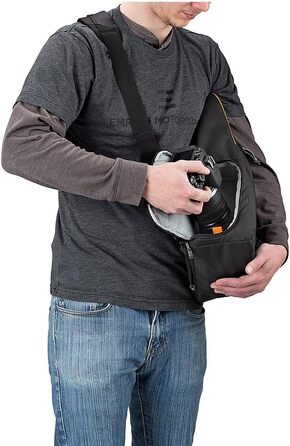 Сумка Lowepro Slingshot Edge 250 AW, чорна для фотообладнання