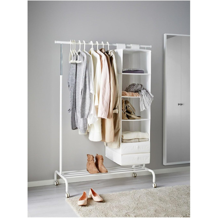 IKEA RIGGA – Вішак для одягу, білий, металевий