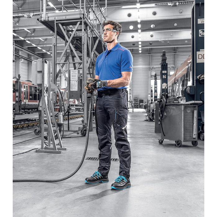 Робочі черевики Uvex 2 Trend S3 з металевим носком для жінок та чоловіків, 51 EU, блакитно-чорні