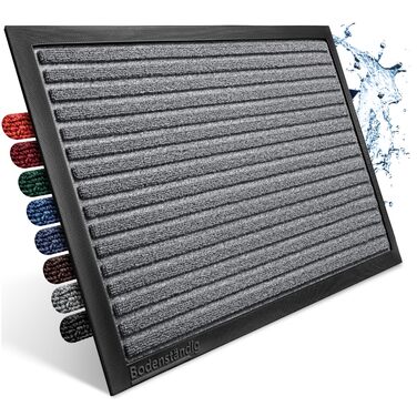 Килимок для дому та вулиці, антиковзаючі, 40x60 см, сірий, для входу, дверний килимок, Outdoor