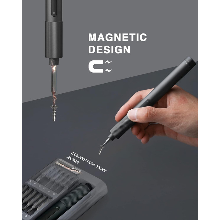 Акумуляторна викрутка Xiaomi Mi Precision Screwdriver – Електрична викрутка з набором біт