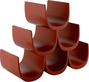 Alessi Noè | GIA13 B - Modular Bottle Rack, Design, Thermoplastic Resin, 15.5 x 10 x 11.5 cm (Red)
