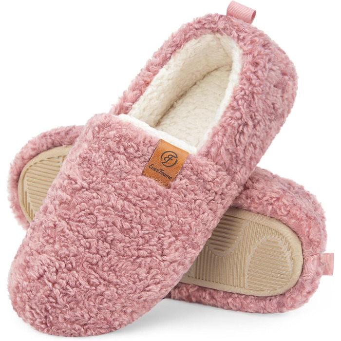 Жіночі теплі халапи EverFoams з м'якою устілкою Memory Foam, замкнуті, рожеві, 38/39 EU