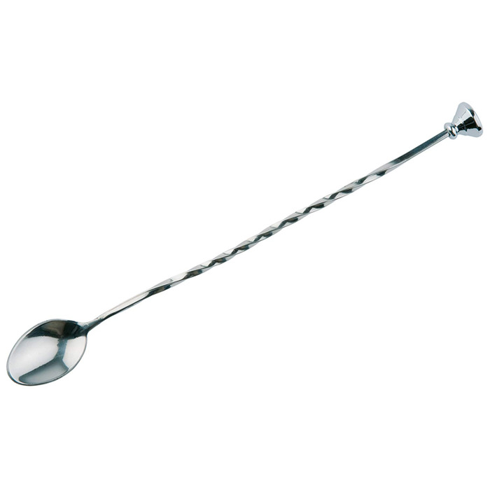Барна ложка з закрученою ручкою та мадлером, 27 см, високоякісна нержавіюча сталь, харчовий стандарт