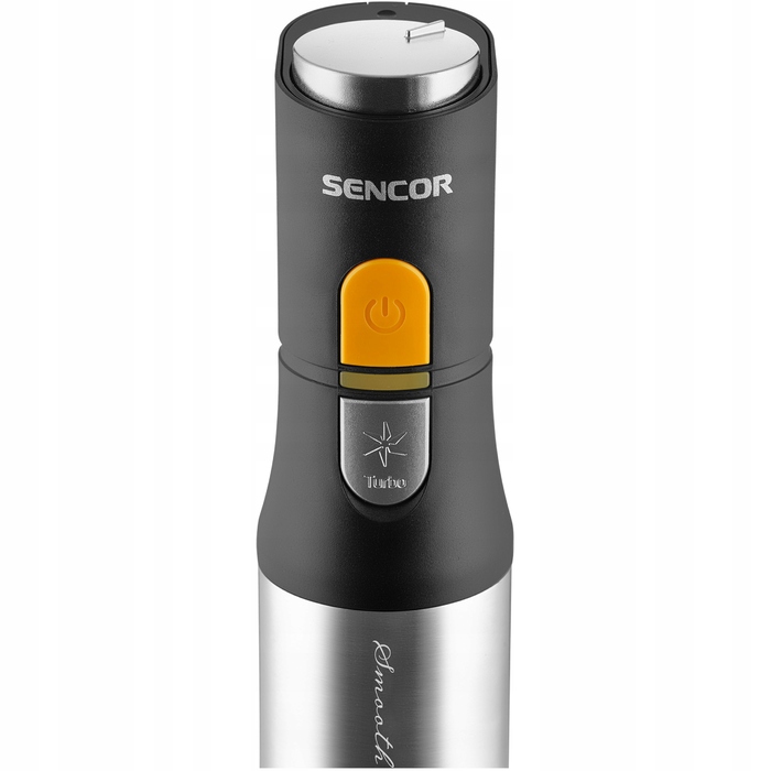Вертикальний ручний блендер Sencor SHB 6302BK 5в1, 1200 Вт, TITANIUMQuadBlade, чорний