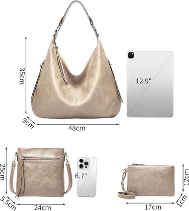 Жіноча сумка-шопер елегантна крос-боді з PU-шкіри (кава/світло-хакі) з кишенею на блискавці