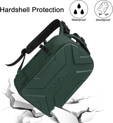 MOSISO Рюкзак для камери, фотосумка для DSLR/зеркальної камери, водонепроникний, з кріпленням для штатива, відділення для ноутбука 15-16 дюймів, сумісний з Canon/Nikon/Sony, смарагдово-зелений (L)