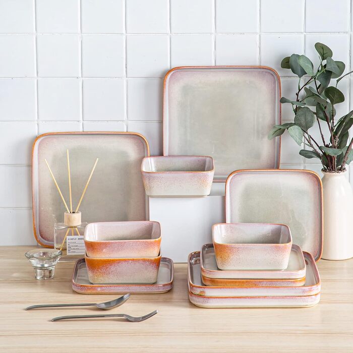 Набір посуду vancasso NEBULA з 12 елементів (4 сервізи), керамічний, для 4-12 осіб