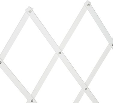 Захисне ворота для собак Relaxdays, висувне до 130 см, висота 87,5-100 см, бамбук, біле (L)