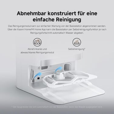 Робот-пилосос Xiaomi Robot Vacuum X20+ з функцією вологого прибирання, потужність всмоктування 6000 Па, підйомні швабри