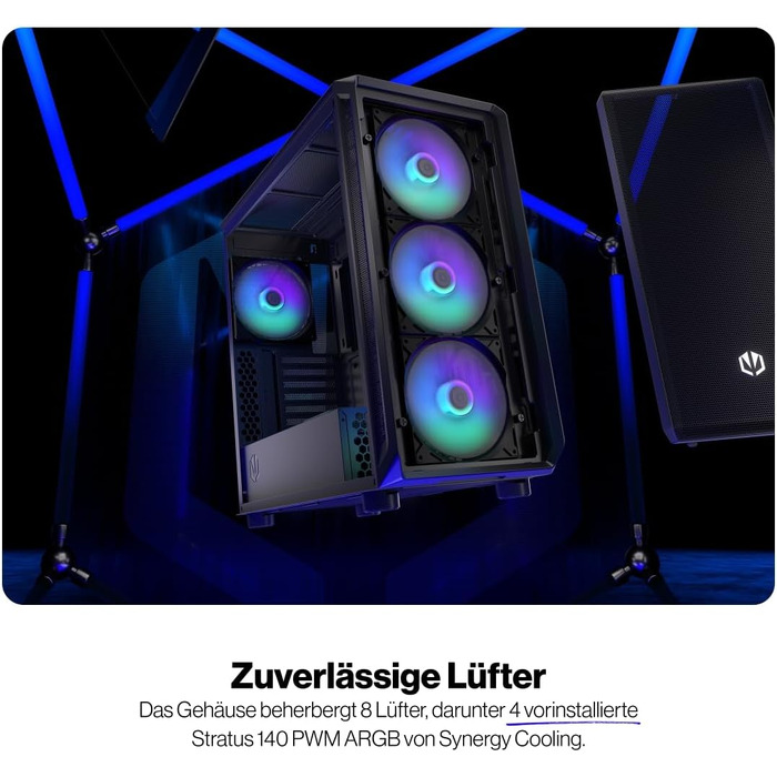 Корпус для ПК ENDORFY Arx 700 ARGB, ATX, загартоване скло, підсвітка ARGB