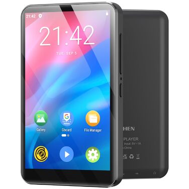 MP3 плеєр MECHEN на Android 9.0 з Wi-Fi та Bluetooth, 4-дюймовий сенсорний екран, підтримка Spotify, Amazon Music, Audible, Радіо, сірий