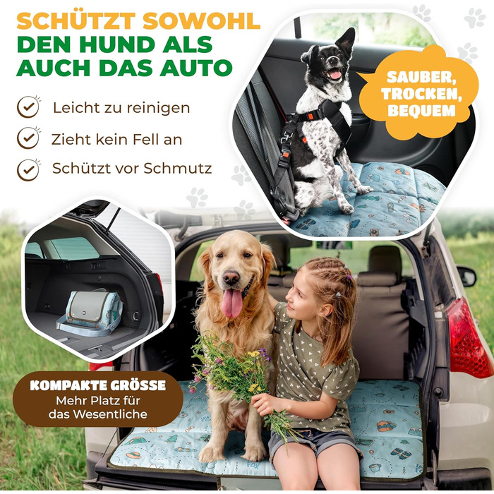 Лежанка для собак LexyFox: водовідштовхувальна, ізольована, з антиковзаючим покриттям | Підходить для подорожей, кемпінгу та відпочинку на природі | Лежанка для собак, килимок для тварин