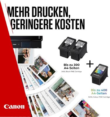 Комплект картриджів Canon PG-540L та CL-541XL (3 шт: 2 чорних L, 1 кольоровий XL) для принтерів Canon PIXMA, оригінальні