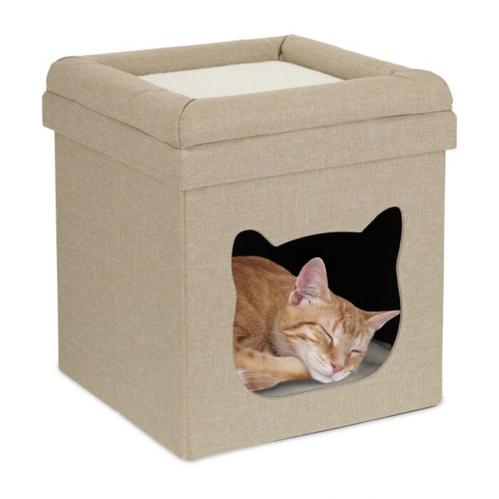 Relaxdays Двоповерхова котяча печера
