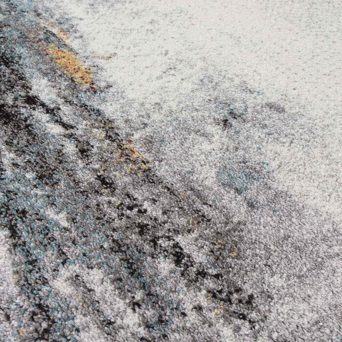 Килим Kurzflor Teppich з коротким ворсом для вітальні, спальні та дитячої кімнати. Сучасний дизайнерський килим TC-Fashion 6114 в сірому кольорі (Multi Achat, 160x220 см)