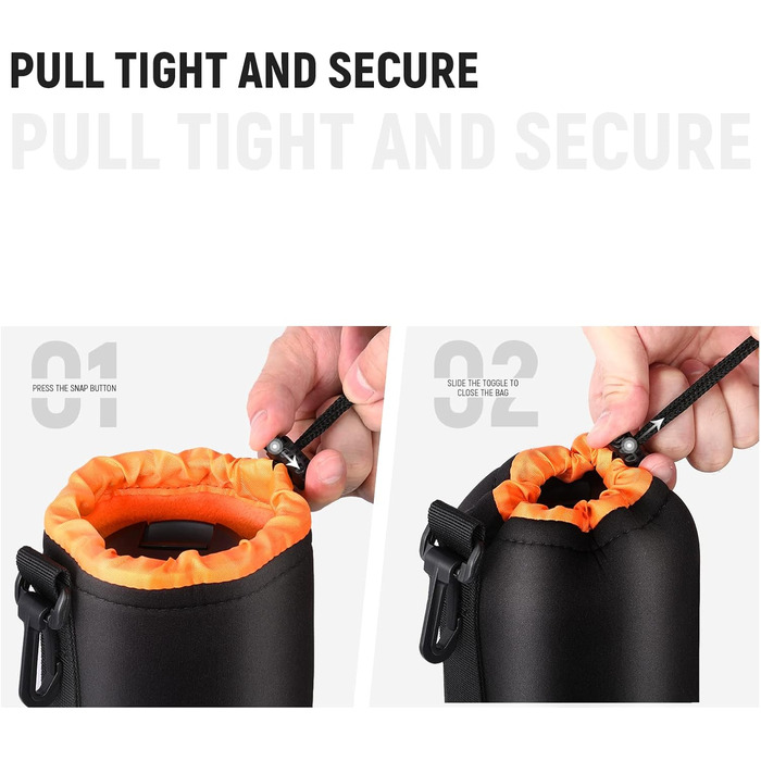 Рюкзак для камери NEEWER Pro водонепроникний, з захистом від ударів, з регулюванням, з підкладкою, з замком від злодіїв, сумісний з DJI Drone, DSLR, штативами, спалахами, об'єктивами та іншим аксесуаром (9.8 x 7.1 x 3.1 дюймів, Оранжевий)