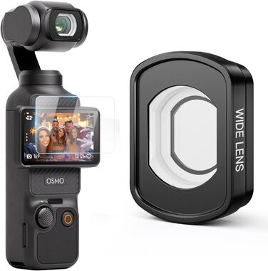 Набір фільтрів для DJI Osmo Pocket 3/4: Ширококутний об'єктив, CPL, Black Diffusion 1/4, ND4-128 (VND 2-7 Stops)