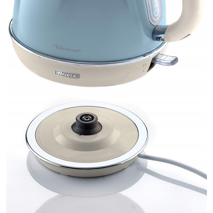 Електричний чайник Ariete 2869/05 Vintage, 2000 Вт, 1.7 л, Блакитний