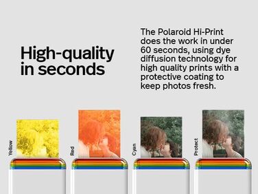 Polaroid Hi-Print 2-ге покоління: Bluetooth-принтер для фотографій 2x3 дюйми (білий) + плівковий пакет (20 шт.)