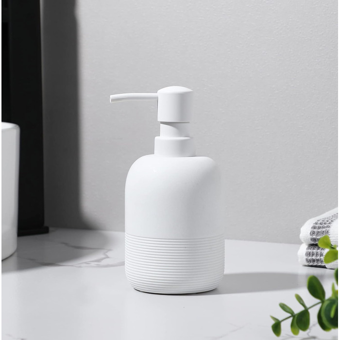 Набір дозаторів для мила та лосьйону для ванної кімнати та кухні, білий