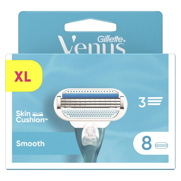 Смінні леза для жіночої бритви Gillette Venus Smooth, оригінальні, 16 шт, сині