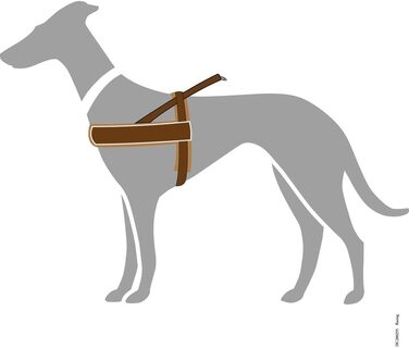 Шлейка для собак HUNTER RACING, чорна, м'яка, світловідбиваюча, регульована, розмір M-L