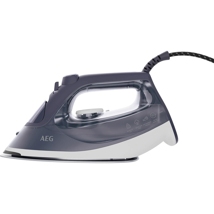 Праска AEG DB 1740LG 110 г/хв, 2400 Вт, керамічна підошва, антикальк, серія 6000, зелено-білий колір