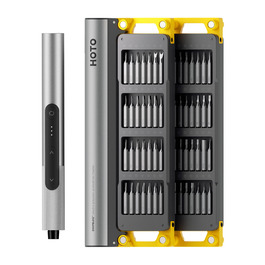 HOTO SNAPBLOQ™ S-A01 Міні набір електричних викруток, прецизійний набір з магнітом, 3 режими моменту, для ремонту телефонів, ноутбуків, окулярів та годинників