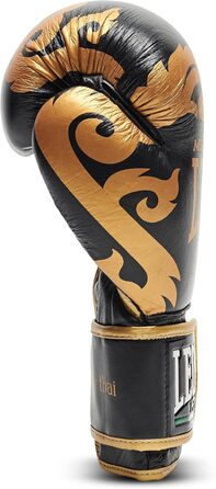 Боксерські рукавички Leone 1947 Muay Thai, 12 Oz, чорні