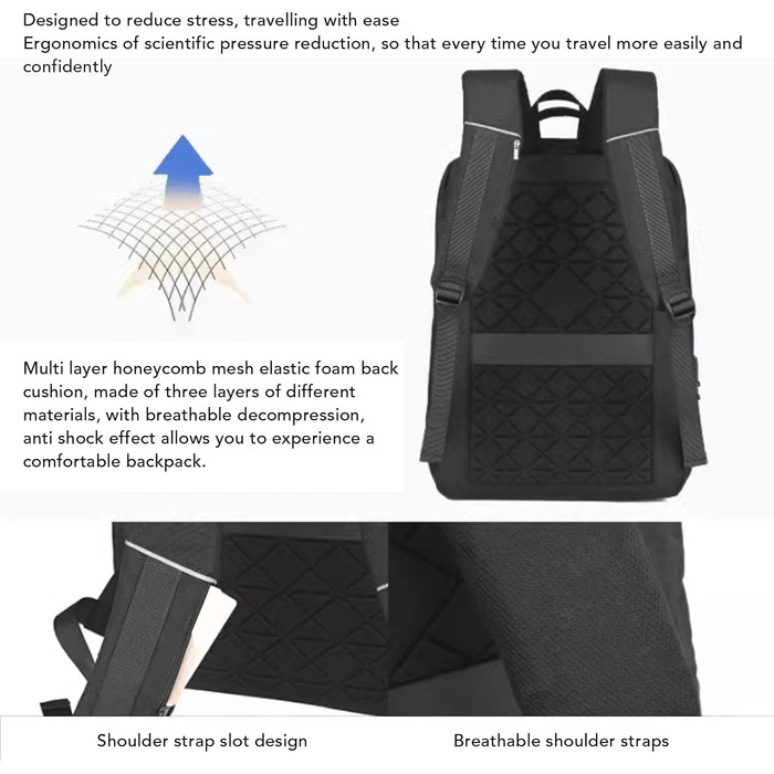 Dpofirs Mini Travel Bag, Starlink Travel Backpack, Waterproof Storage Case, with USB Charging Port, Satellite Dish Backpack, for Starlink Adapter Cable Mounting Kit