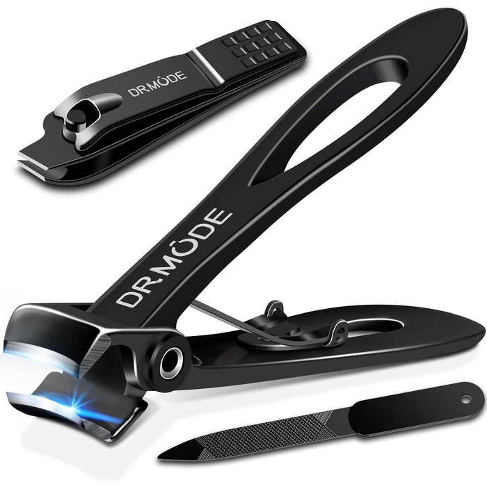 Набір для стрижки нігтів для літніх людей DRMODE з широким захватом, професійний, з нержавіючої сталі, для товстих нігтів