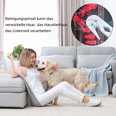 Насадка-щітка для пилососів Dyson V7/V8/V10/V11/V15 з підсвічуванням LED. Замінна турбо-щітка та м'який ролик для килимів та твердих поверхонь.