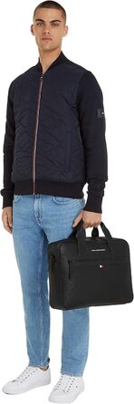 Сумка для ноутбука Tommy Hilfiger Essential PU, чорна, чоловіча