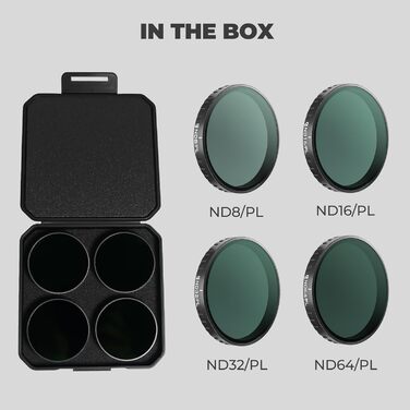 Фільтри Freewell ND/PL Polarisationsfilter Set для DJI Osmo Action 6 - ND8, ND16, ND32, ND64 – для зйомки при денному світлі та покращення чіткості