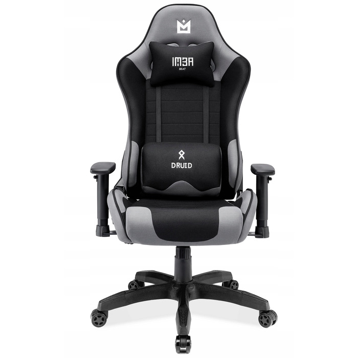 Ігрове крісло IMBA seat Druid, тканина, сіре
