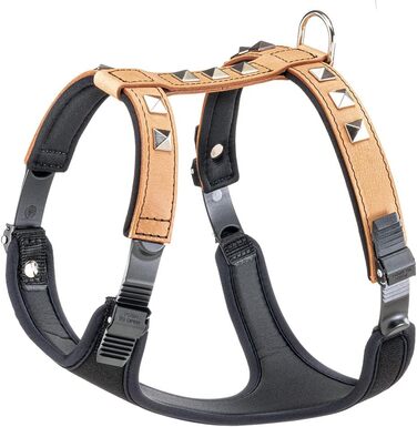 Нашийник для собак Ferplast Giotto Luxor, середній, з натуральної шкіри, бежевий, розмір MEDIUM (38-46 см, 57-65 см)