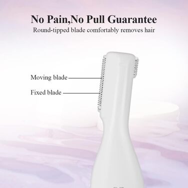 TOUCHBeauty Тріммер для тіла та обличчя AG-1658W (білий/рожевий) - професійний набір для догляду за обличчям та тілом