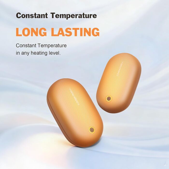 Електричні грілки для рук 2 шт. – Магнітні, швидко нагріваються, багаторазові USB-грілки з шнурком, компактні електричні грілки для активного відпочинку та дітей взимку