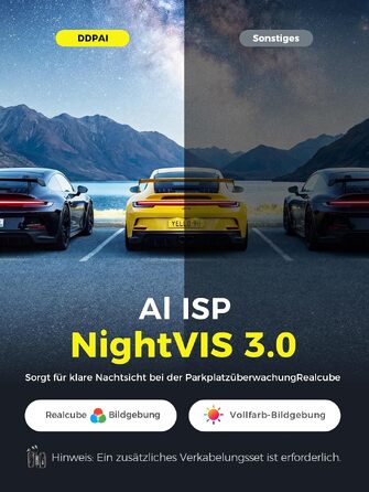 Автомобільний відеореєстратор DDPAI N2 Dual (передній та задній), роздільна здатність 2.5K + 1080P, 1.9