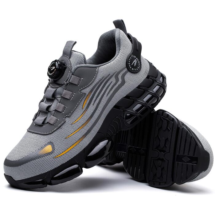 Черевики робочі чоловічі S3 Explorer 3.0. Легкі спортивні черевики для роботи. Захист від ударів та проколів. Модель A266, сірий (47 EU)