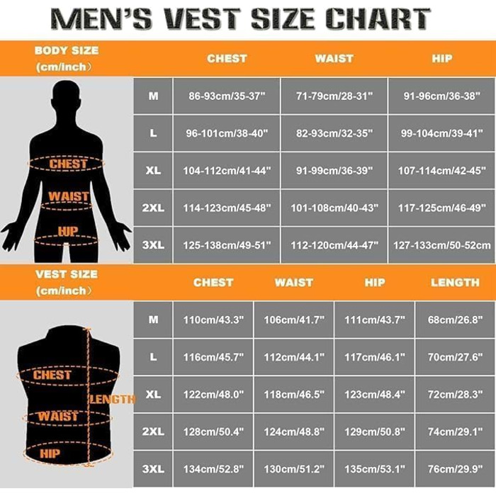 Жилет гріючий чоловічий з акумулятором 10000mAh
