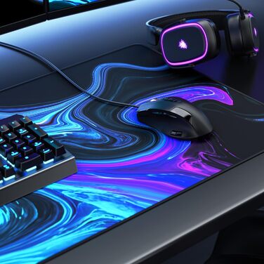 Кімочок для миші CSL Titanwolf XXL 900x400mm - синій, покращена точність та швидкість